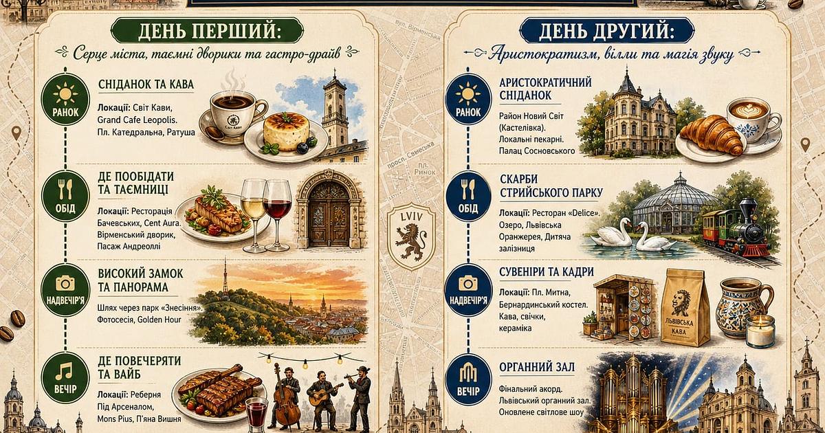 Вікенд у Львові: що подивитись та де поїсти? Ідеальний план на 48 годин