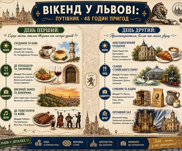 Вікенд у Львові: що подивитись та де поїсти? Ідеальний план на 48 годин