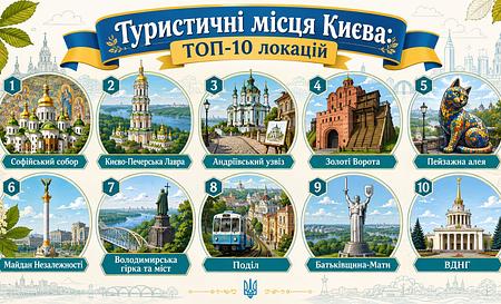 Туристичні місця Києва: ТОП-10 локацій, які має відвідати кожен